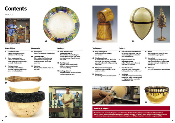 Woodturning 372 Contents